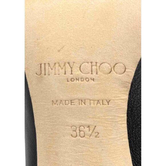 Authentic Jimmy Choo "SAYRA 100" Black Stiletto High Heel Booties Size EUR 36.5 - Picture 5 of 6